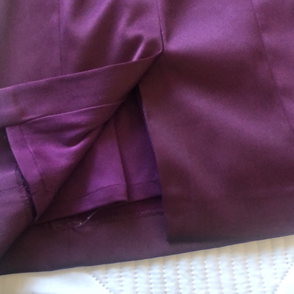 Evan-Capone women’s Cocktail Dress Size 8 Plum color. Sleeveless midi length - Picture 12 of 12